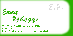 emma ujhegyi business card
